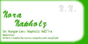 nora napholz business card